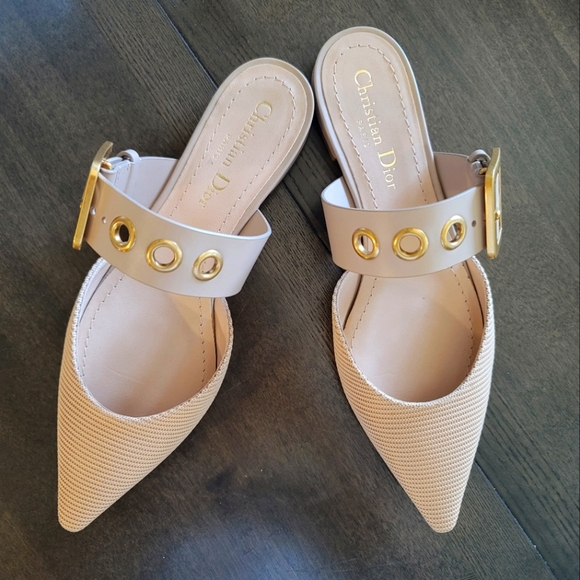 DIOR D-Dior Buckle Mules - Picture 1 of 13